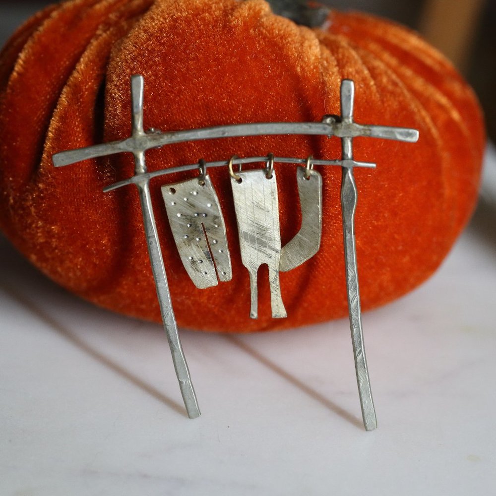 Silver pin